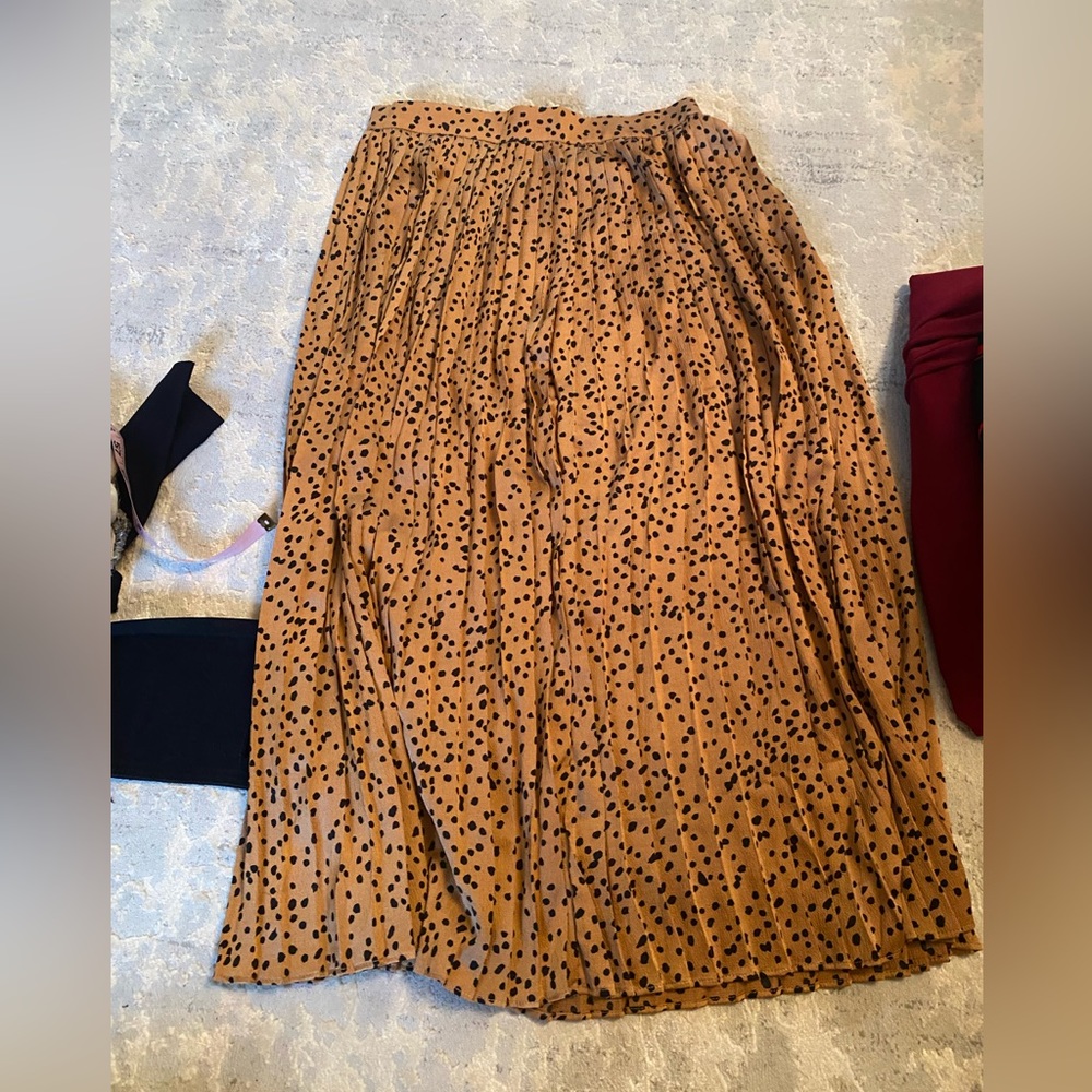 Polka dot print skirt